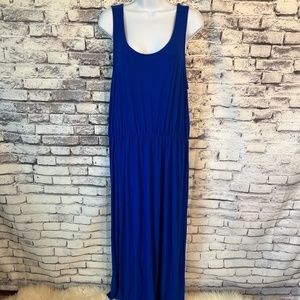 Carlson from Nordstrom Royal Blue Sleeveless Jersey Maxi dress Size large